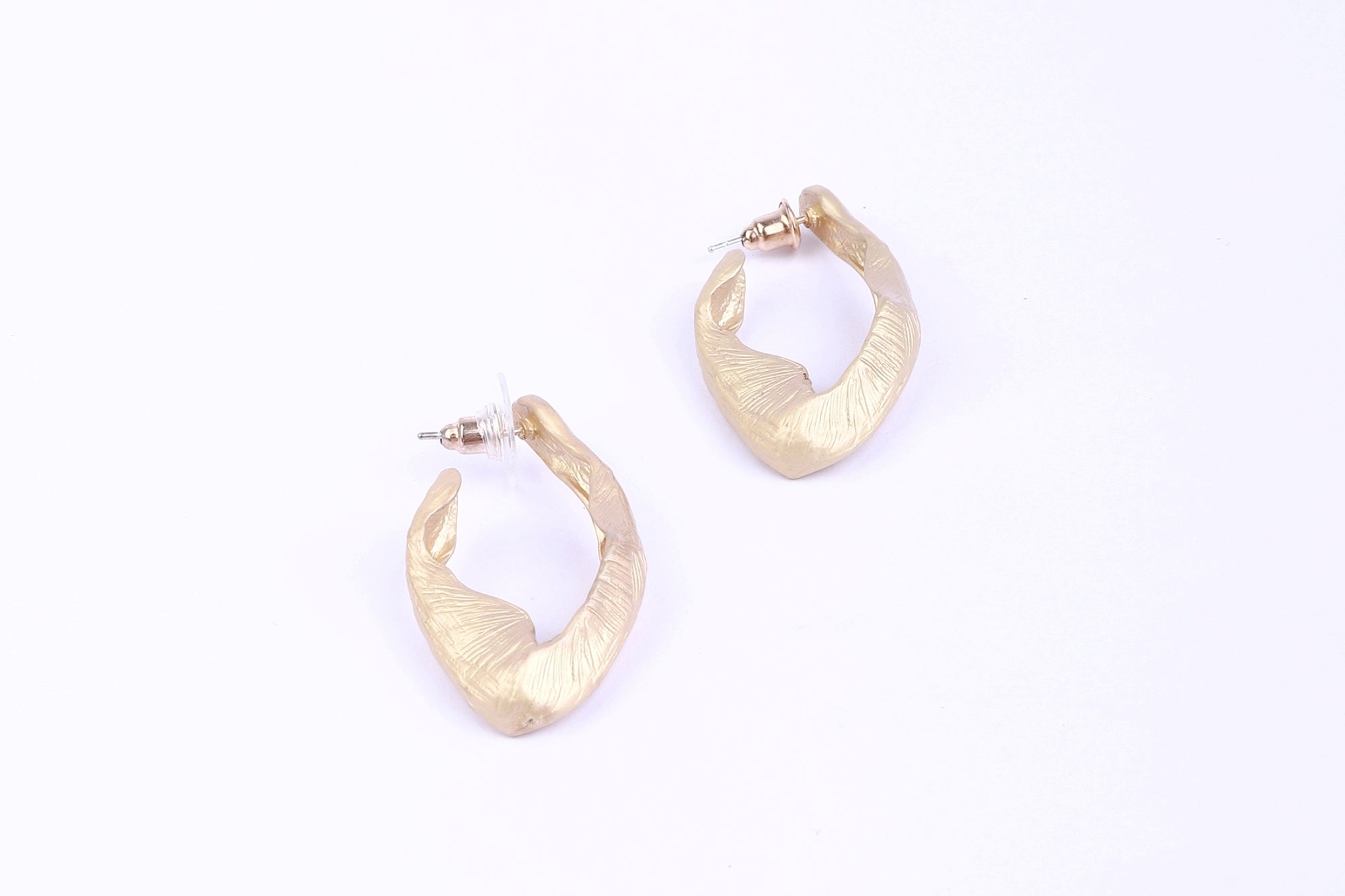 Mat Gold Earrings - Femi9 EG