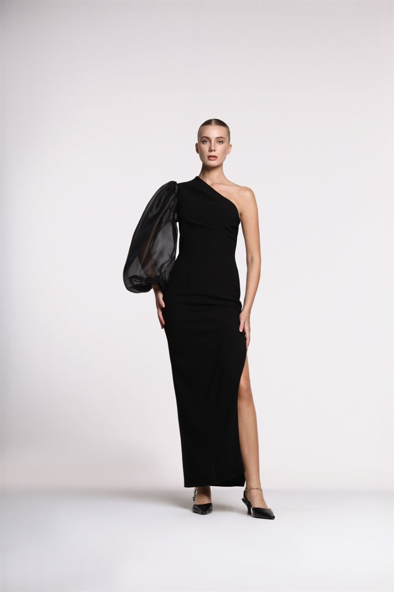 Single Shoulder Maxi Dress - Femi9 EG