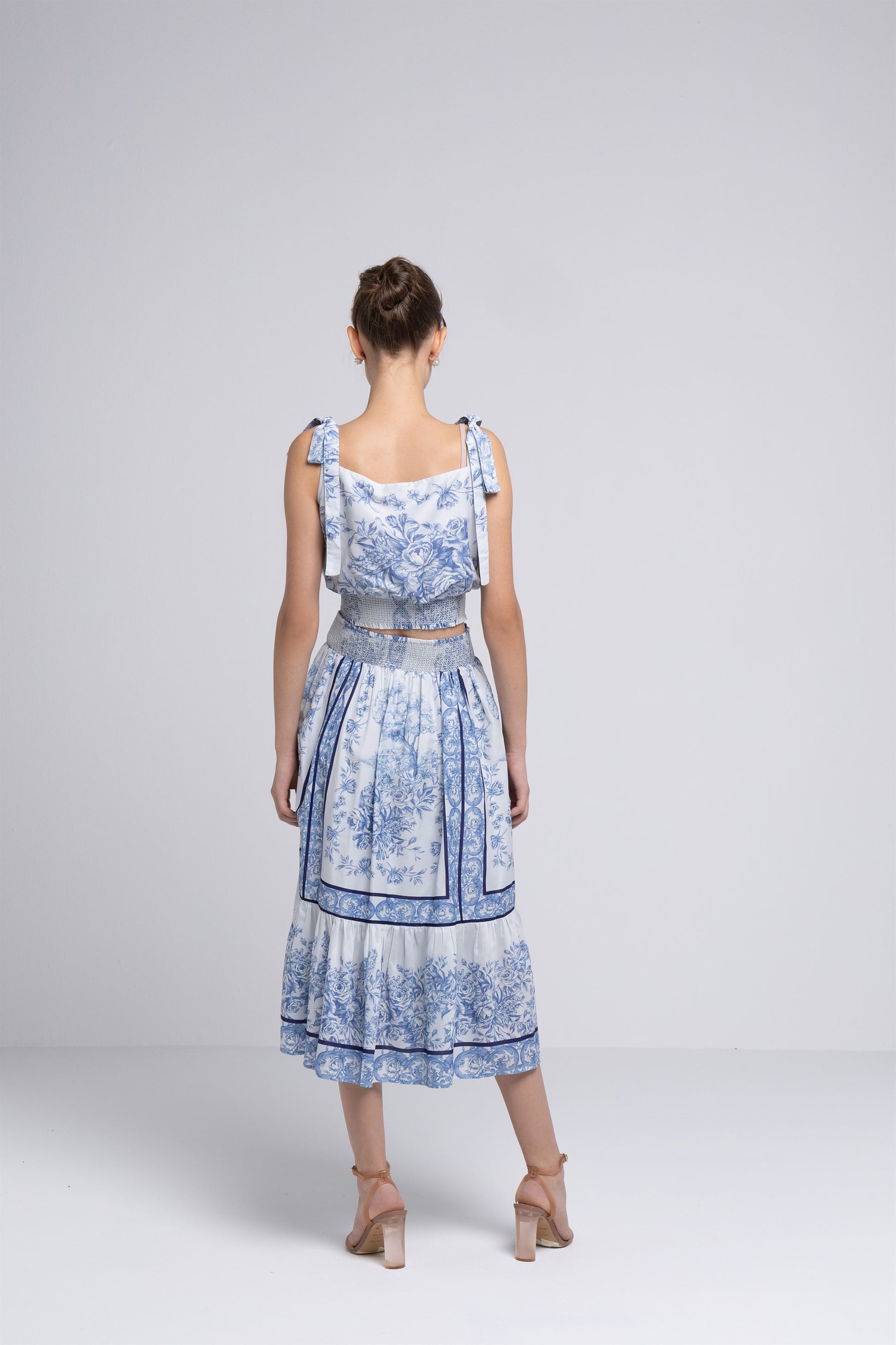 Printed Beaded Top - Femi9 EG