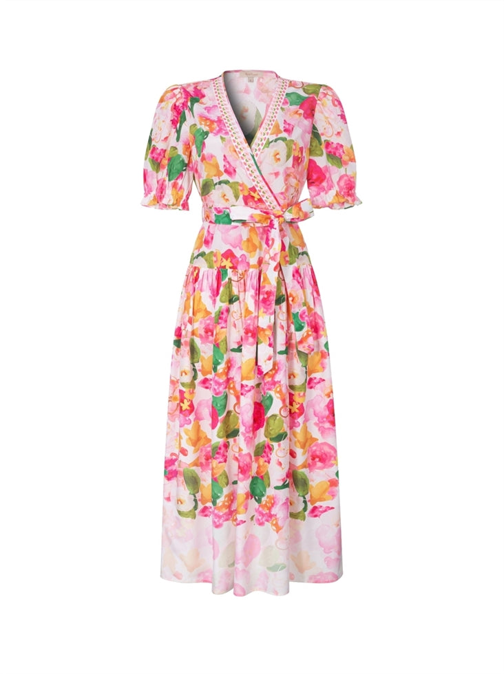 Short Sleeve Printed Dress - Femi9 EG