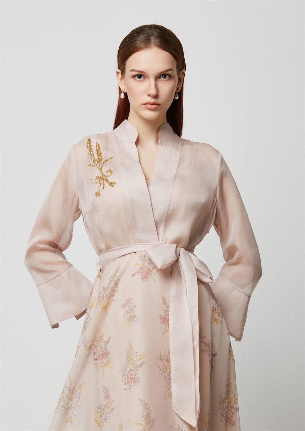 Embellished Printed Dress - Femi9 EG