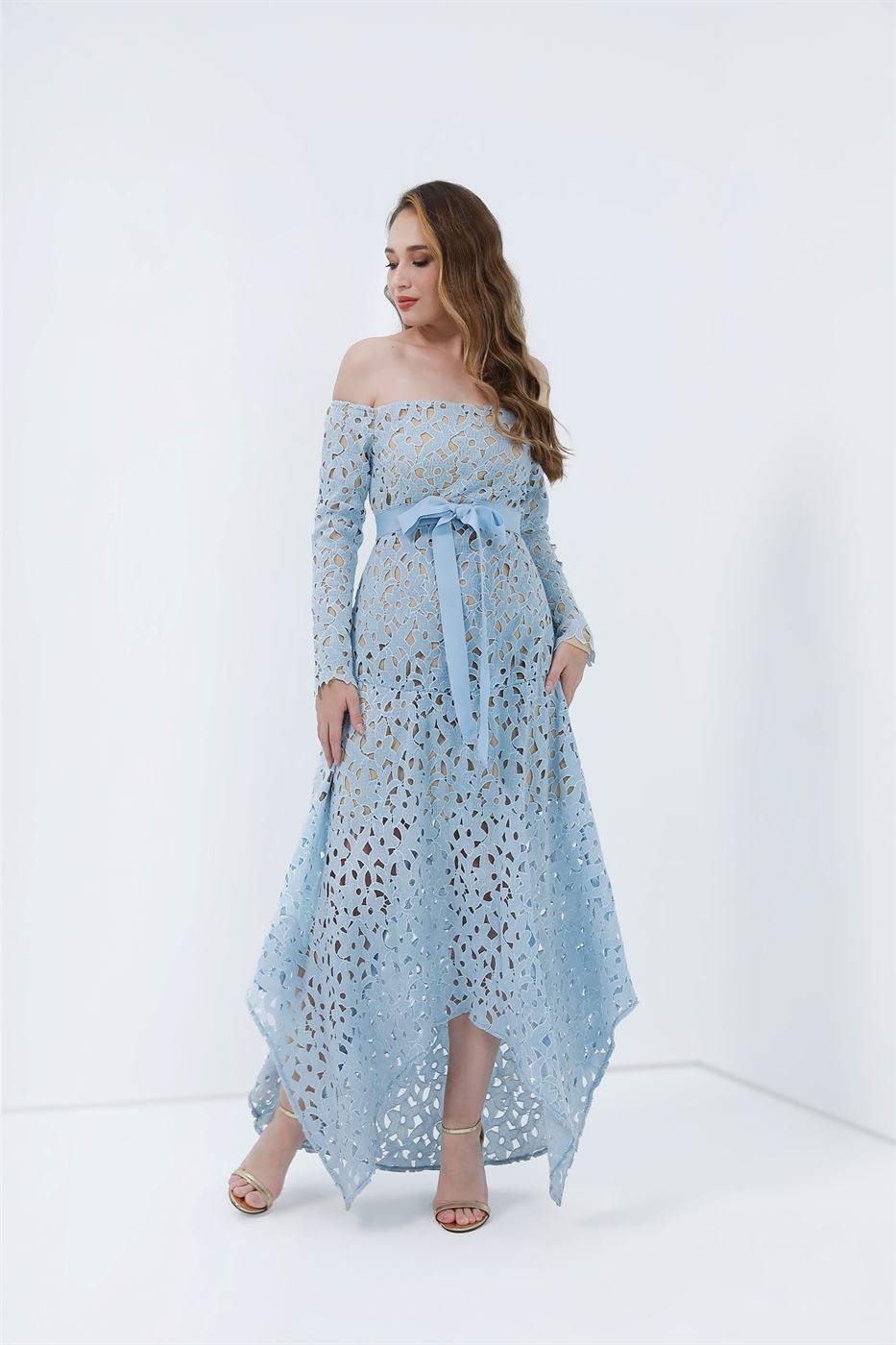 Off Shoulder Lace Dress - Femi9 EG
