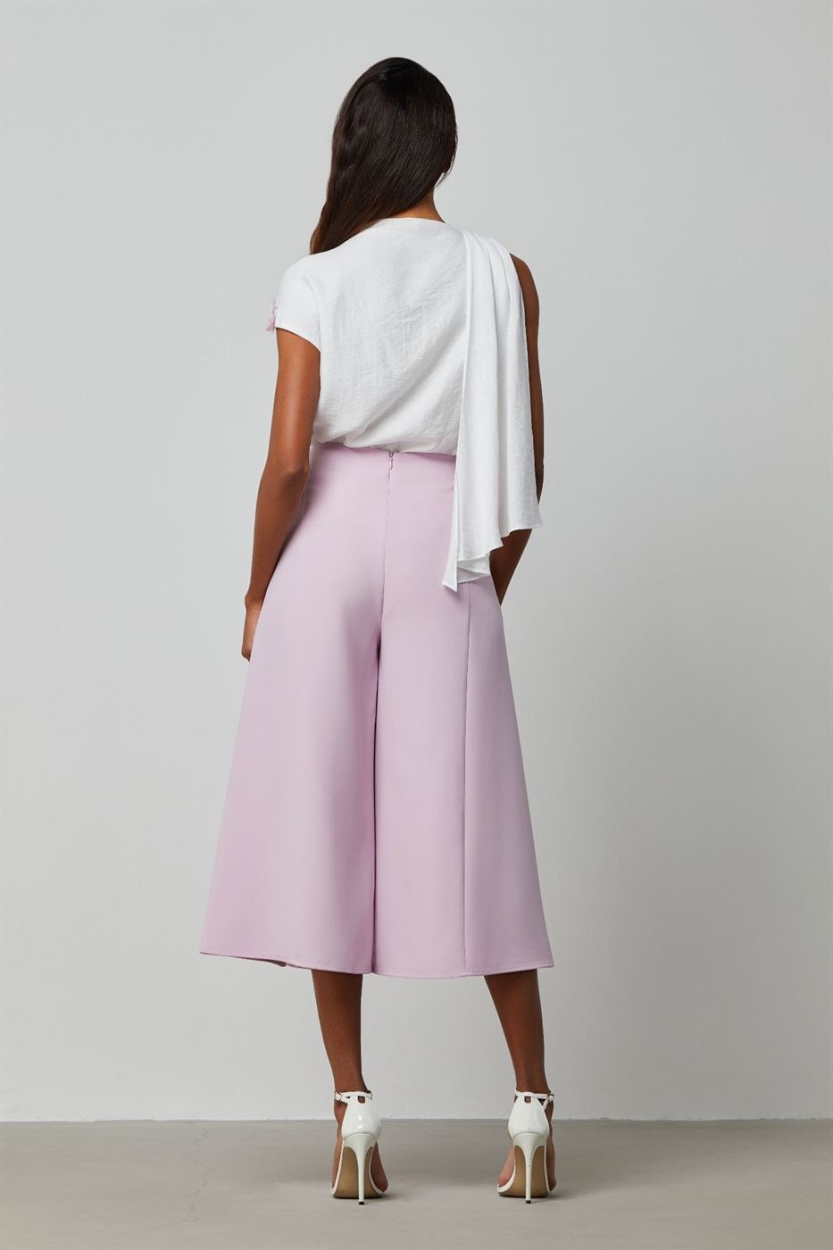Culotte With Chiffon Inserts - Femi9 EG