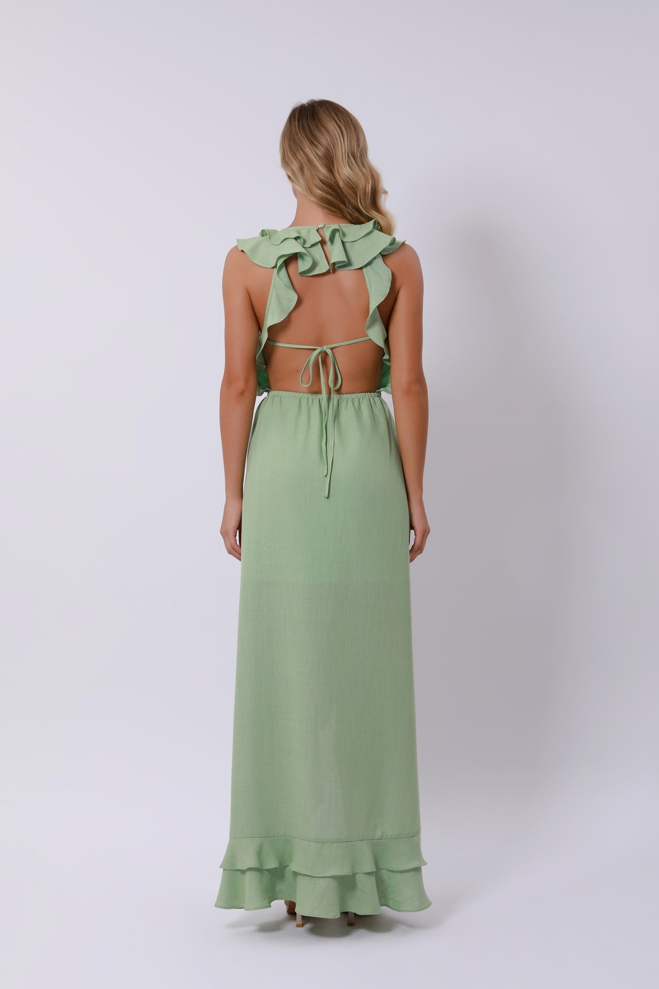 Ruffle Trimmed Dress - Femi9 EG