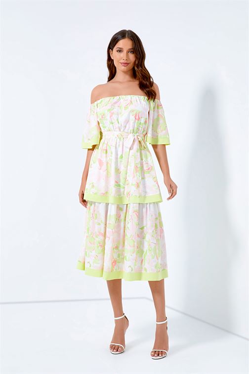 Midi Printed Dress - Femi9 EG