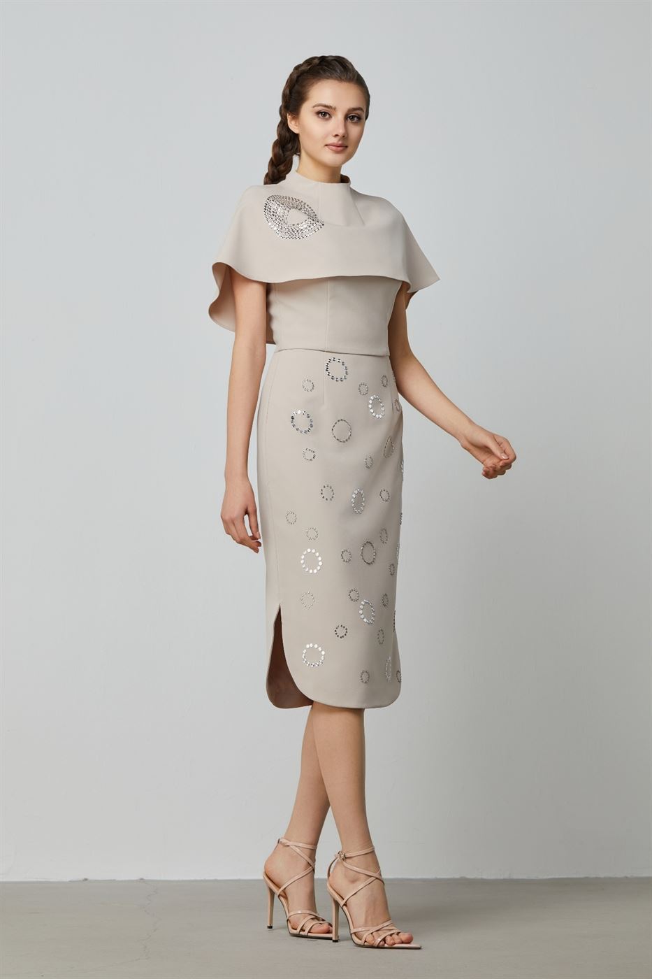 Embellished Pencil Skirt - Femi9 EG