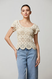 Pearl Knit Blouse - Femi9 EG
