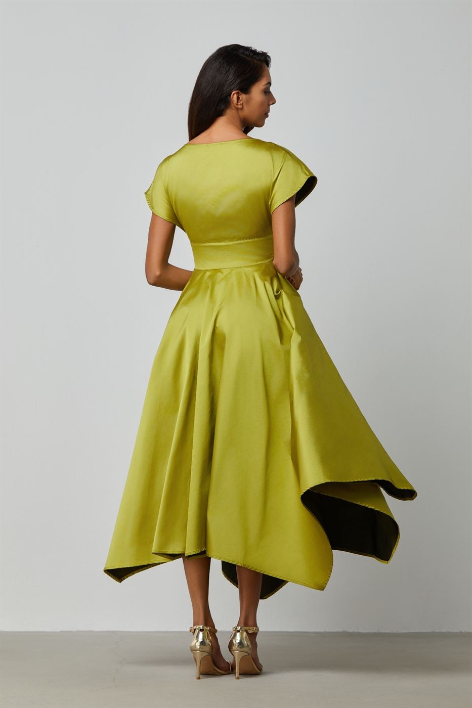 Asymmetrical Hem Embellished Dress - Femi9 EG