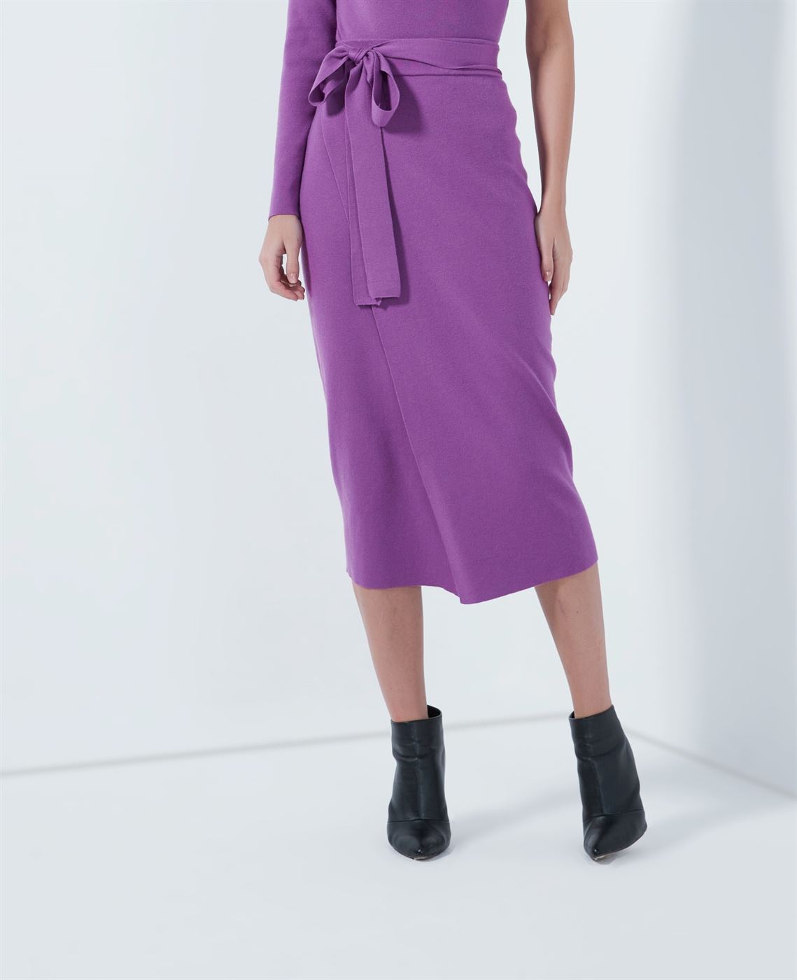 Knitted Wrap Skirt - Femi9 EG
