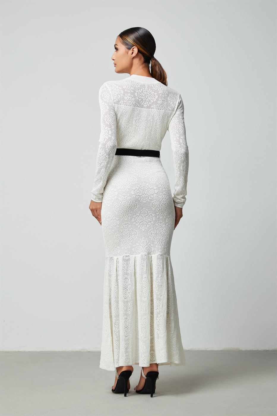 Embroidery  Knitted Dress - Femi9 EG