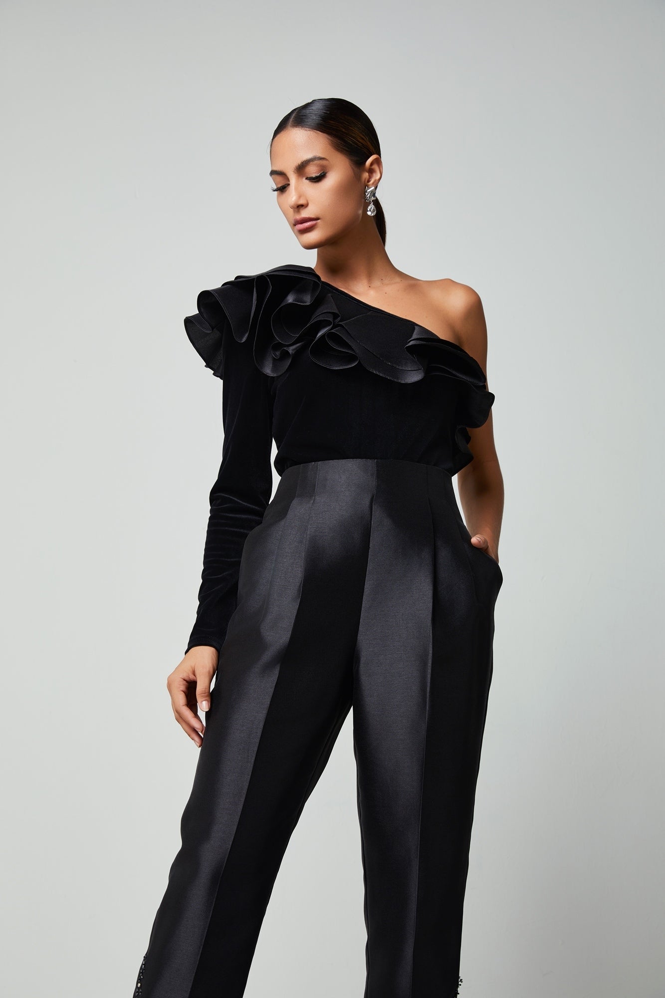 Ruffled Cape Top - Femi9 EG