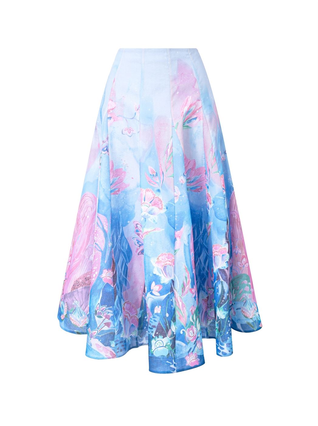 Printed Midi Skirt - Femi9 EG