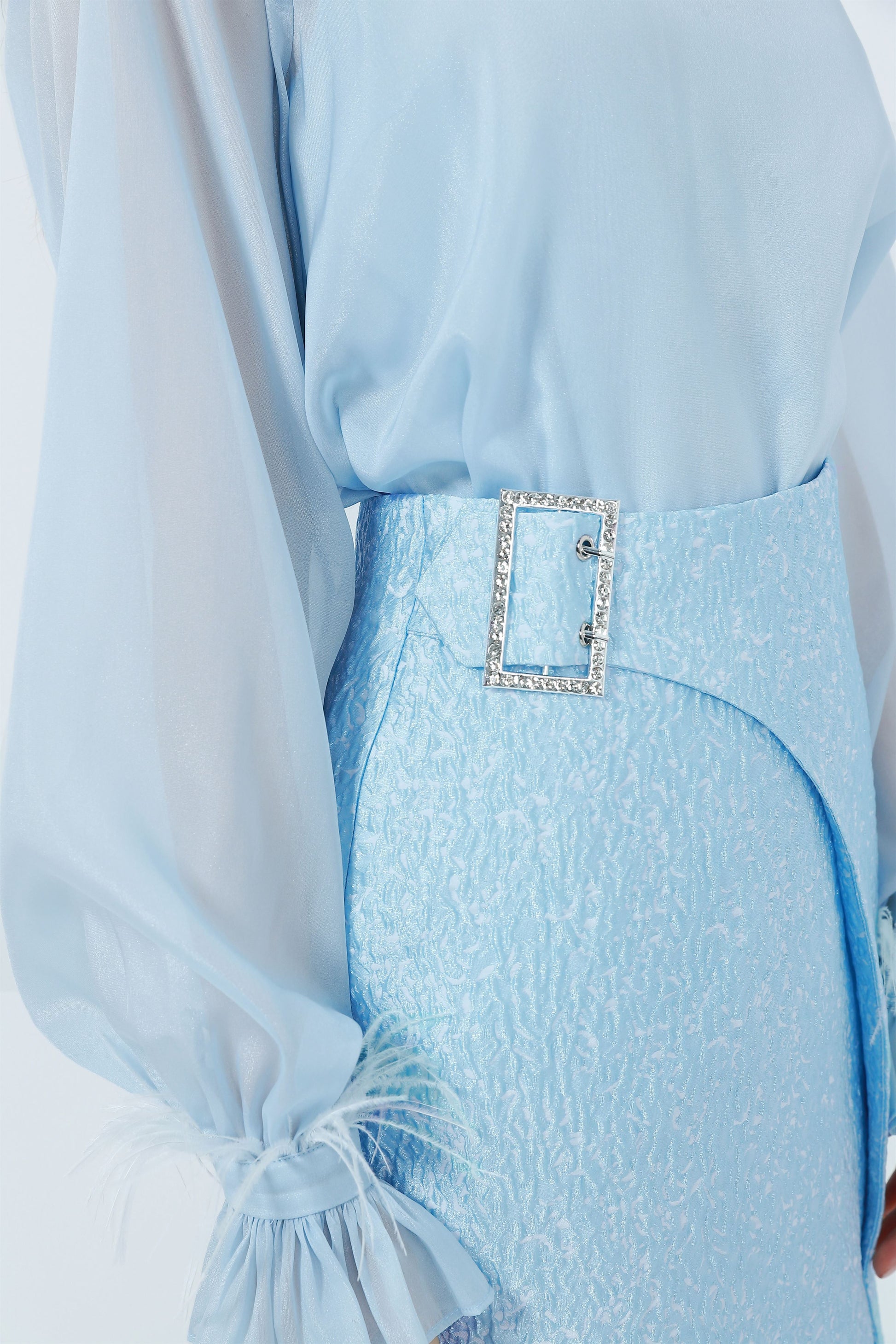 Embellished Buckle Skirt - Femi9 EG