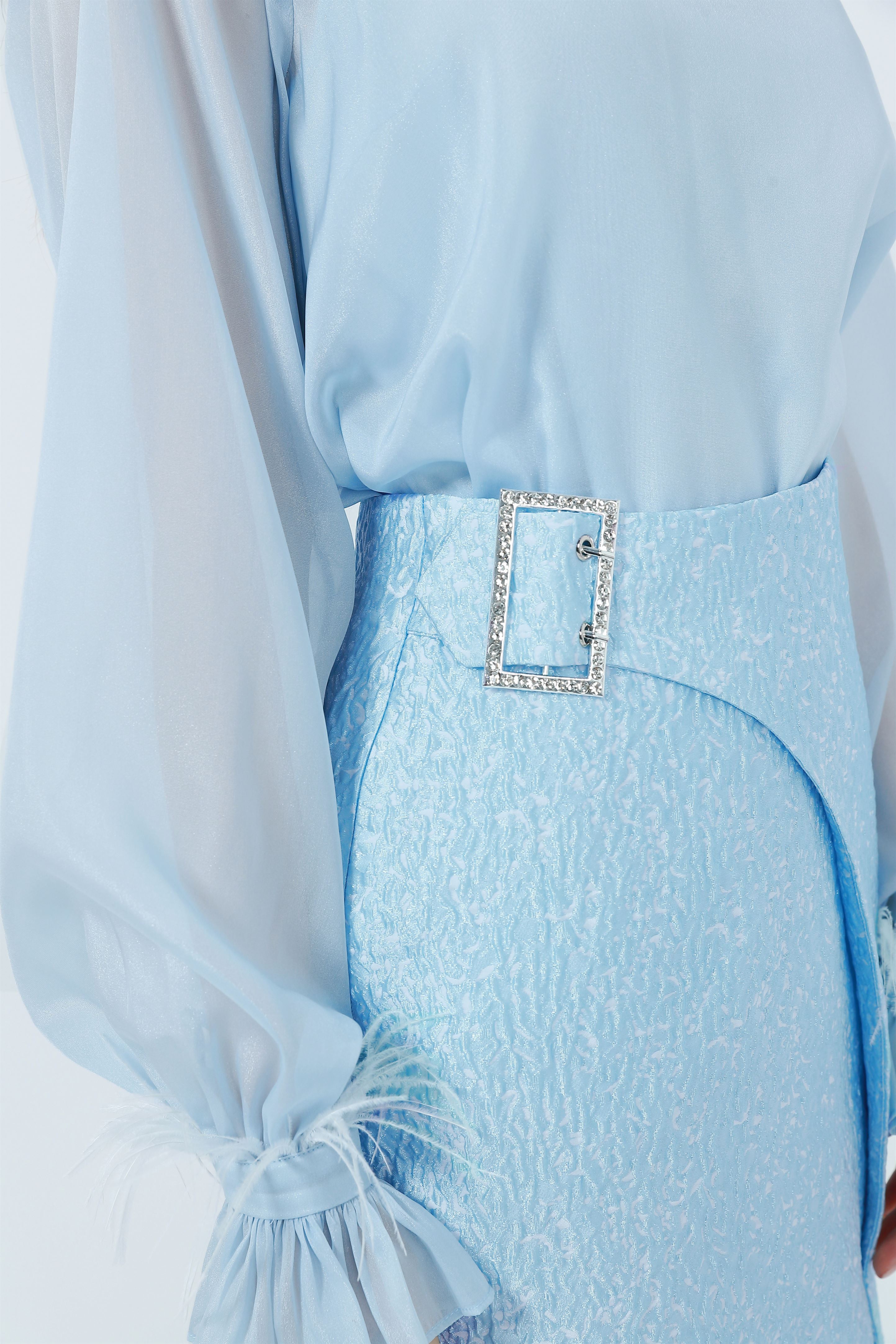 Embellished Buckle Skirt - Femi9 EG