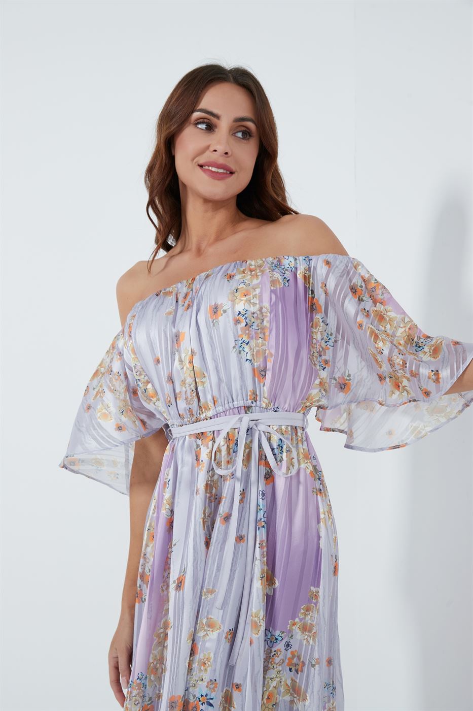 Printed Midi Dress - Femi9 EG