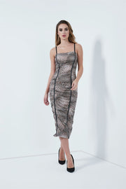 Printed Sleeveles Dress - Femi9 EG