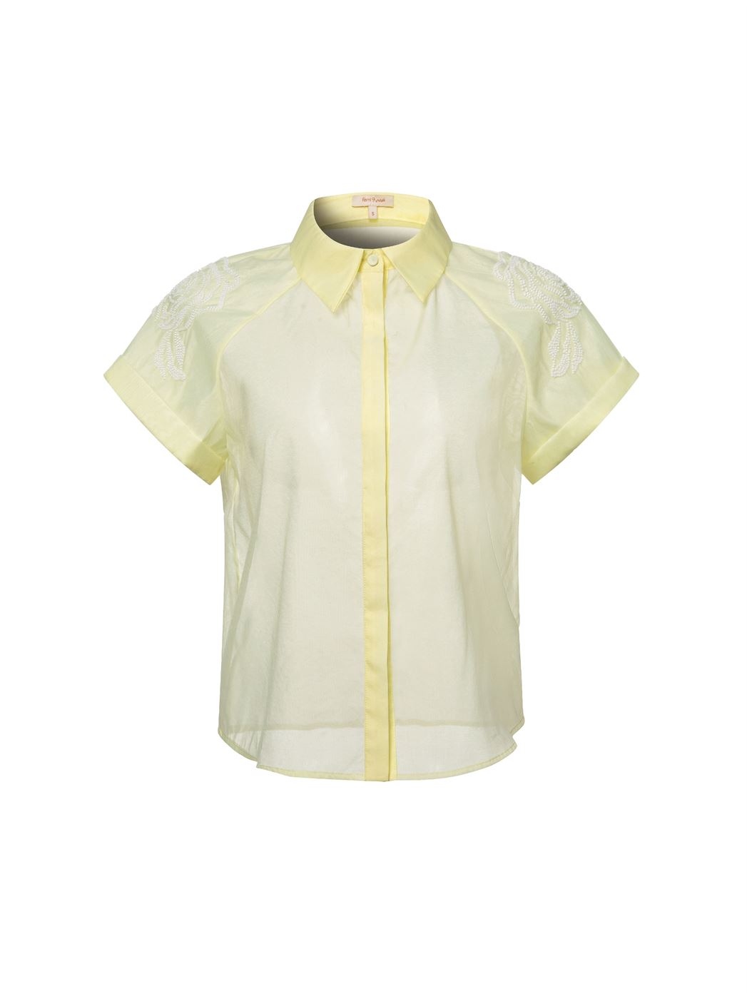Embellished Organza Shirt - Femi9 EG