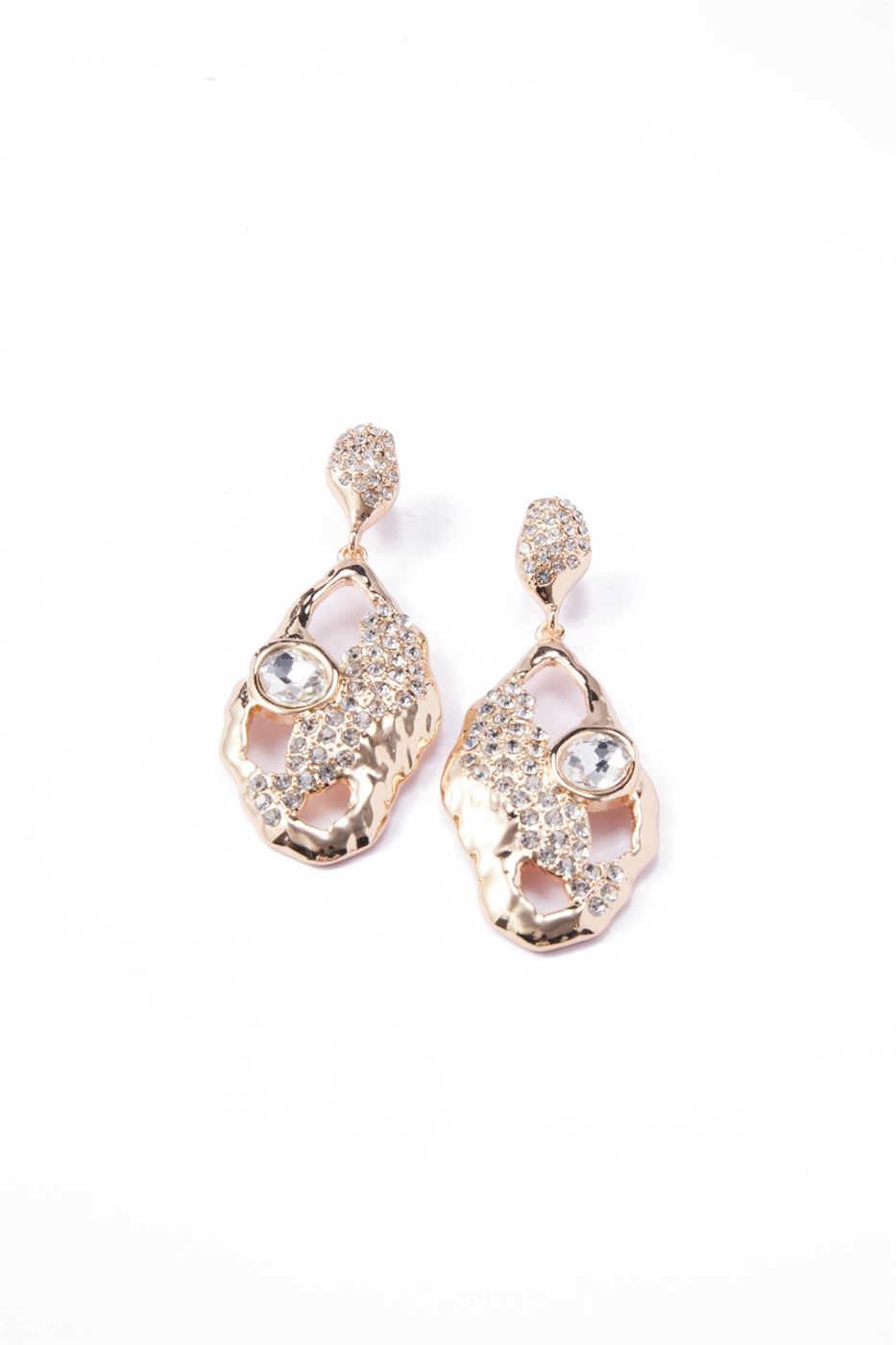Crystal Gold Earrings - Femi9 EG