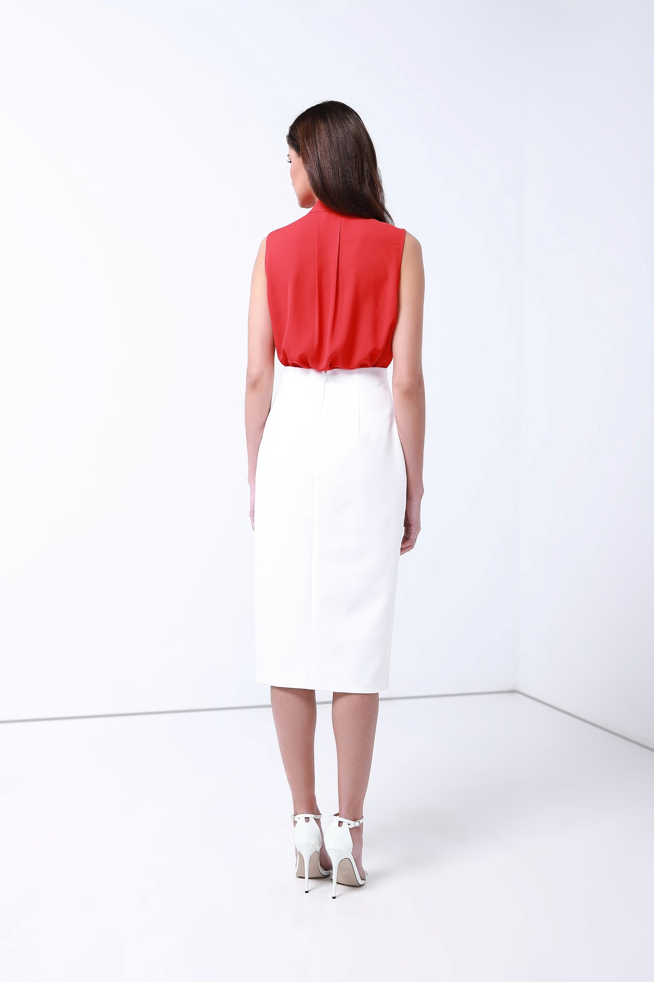 Self-Tie Neck Blouse - Femi9 EG