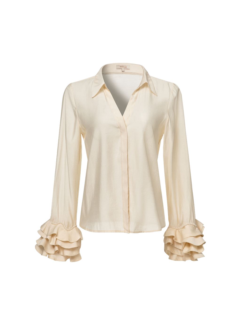 Statement Ruffled Cuffs Blouse - Femi9 EG