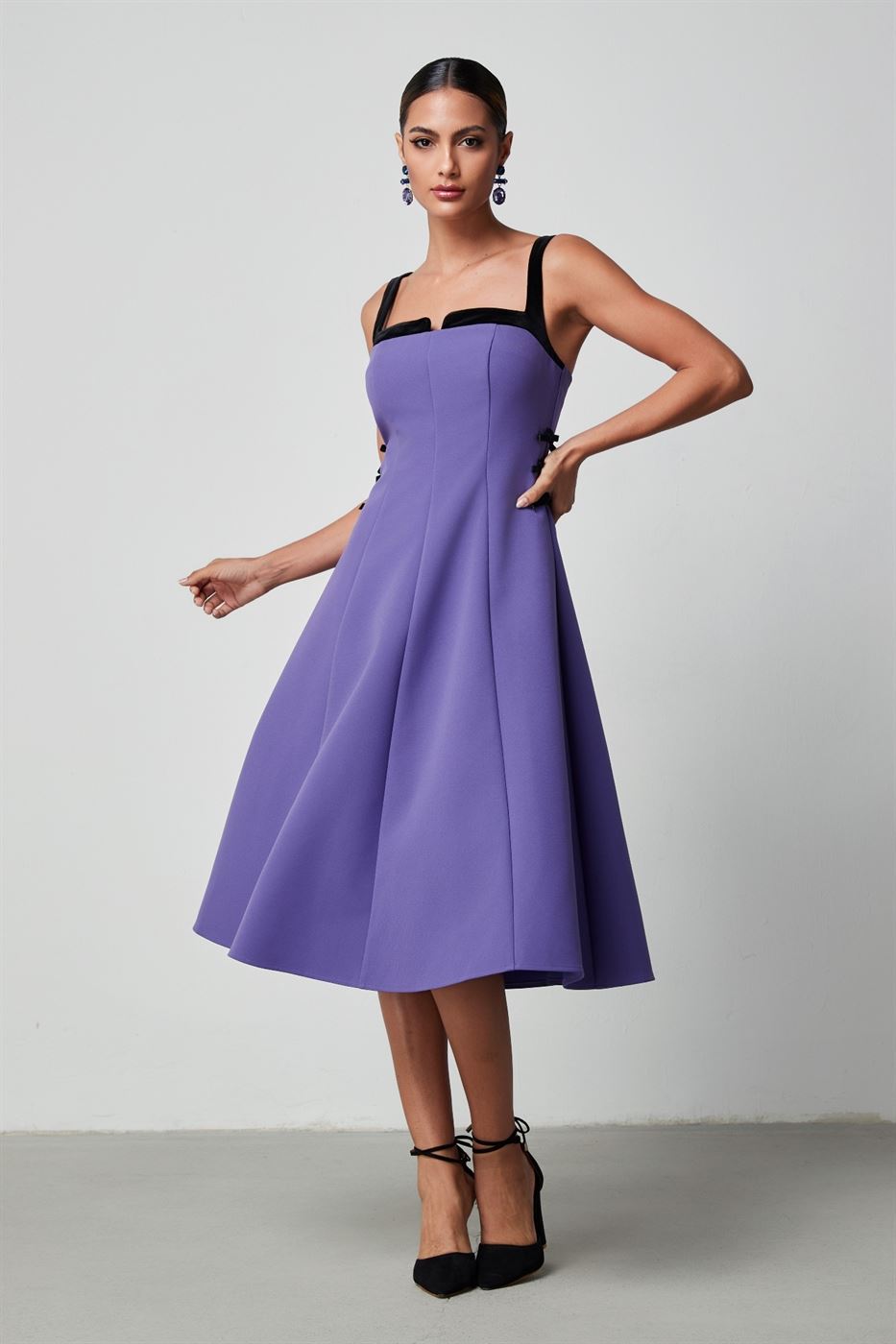 Side Mini Bows Dress - Femi9 EG