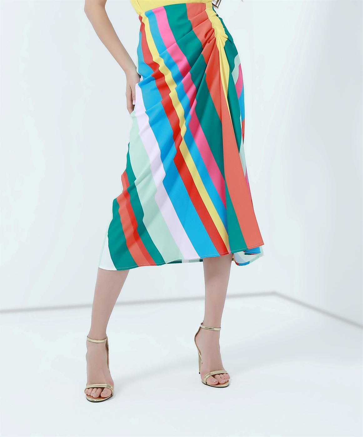 Printed Pencil Skirt - Femi9 EG