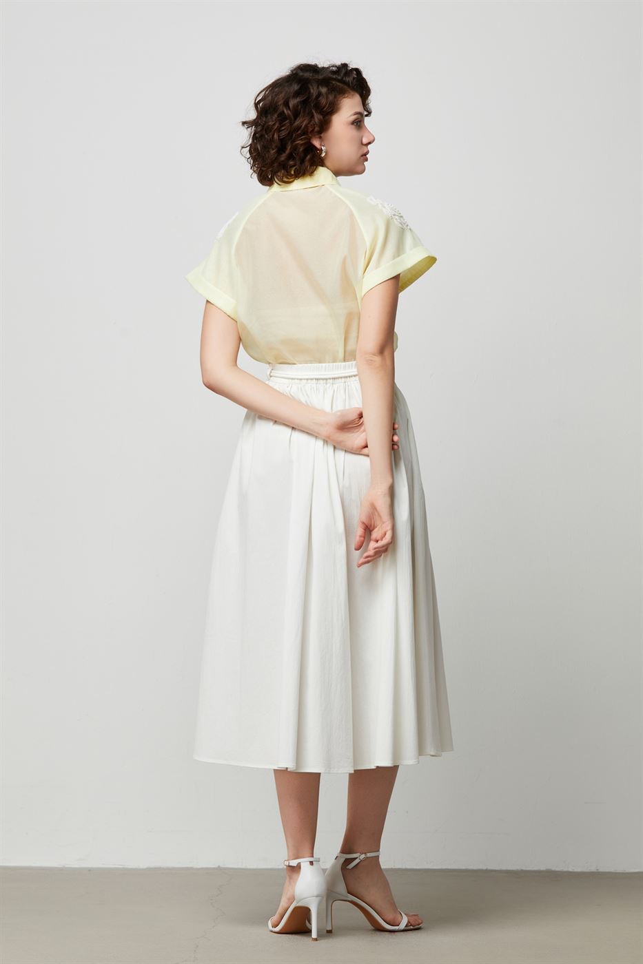Embellished Organza Shirt - Femi9 EG