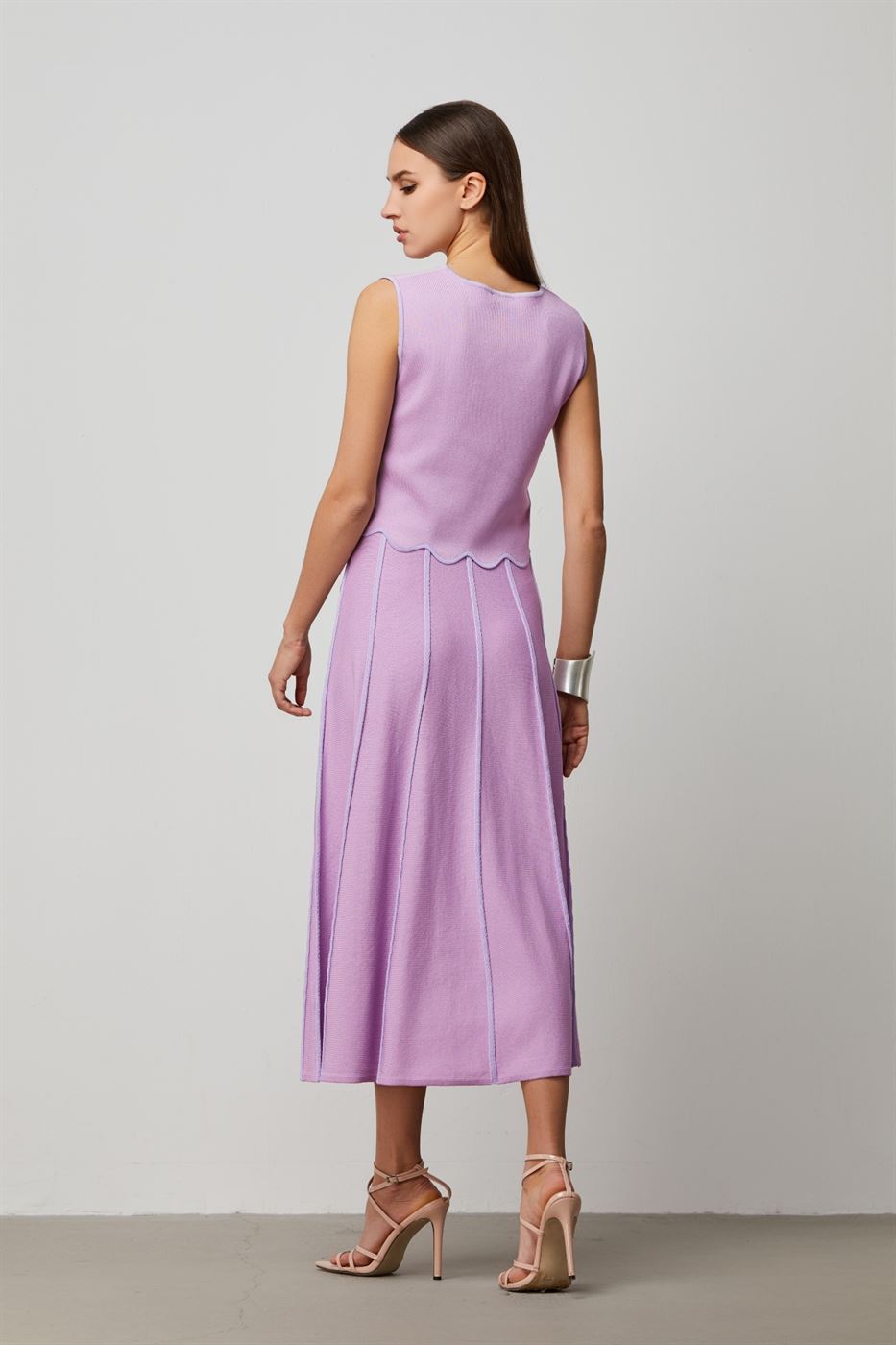 A-Line Pleat Details Skirt - Femi9 EG