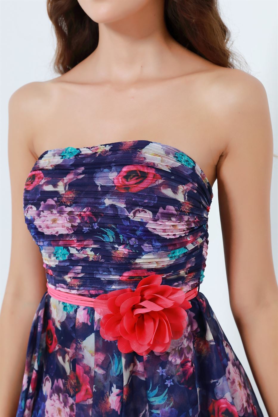 Printed Ruffled Maxi Dress - Femi9 EG