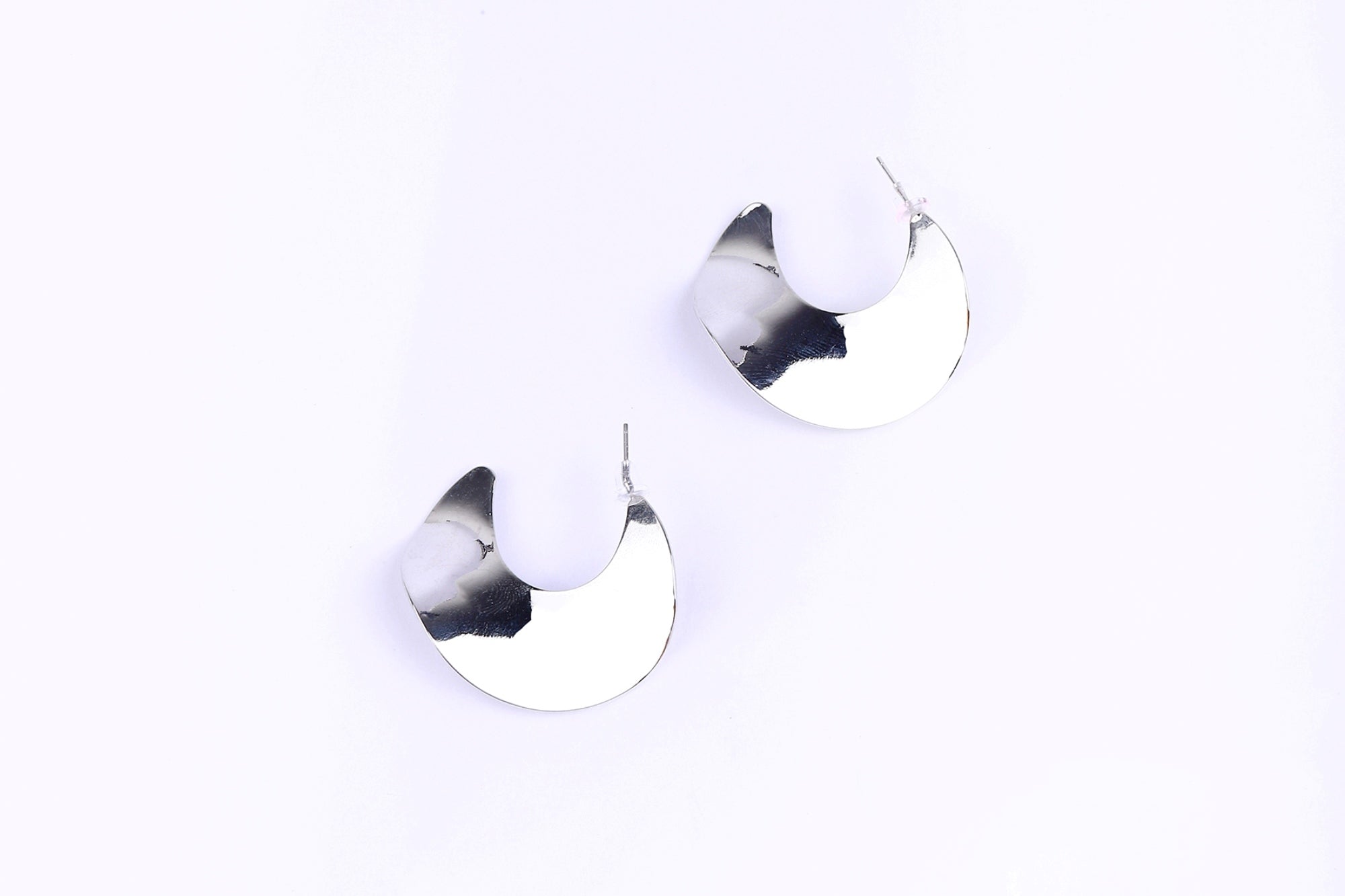 Hammered Hoop Earrings - Femi9 EG