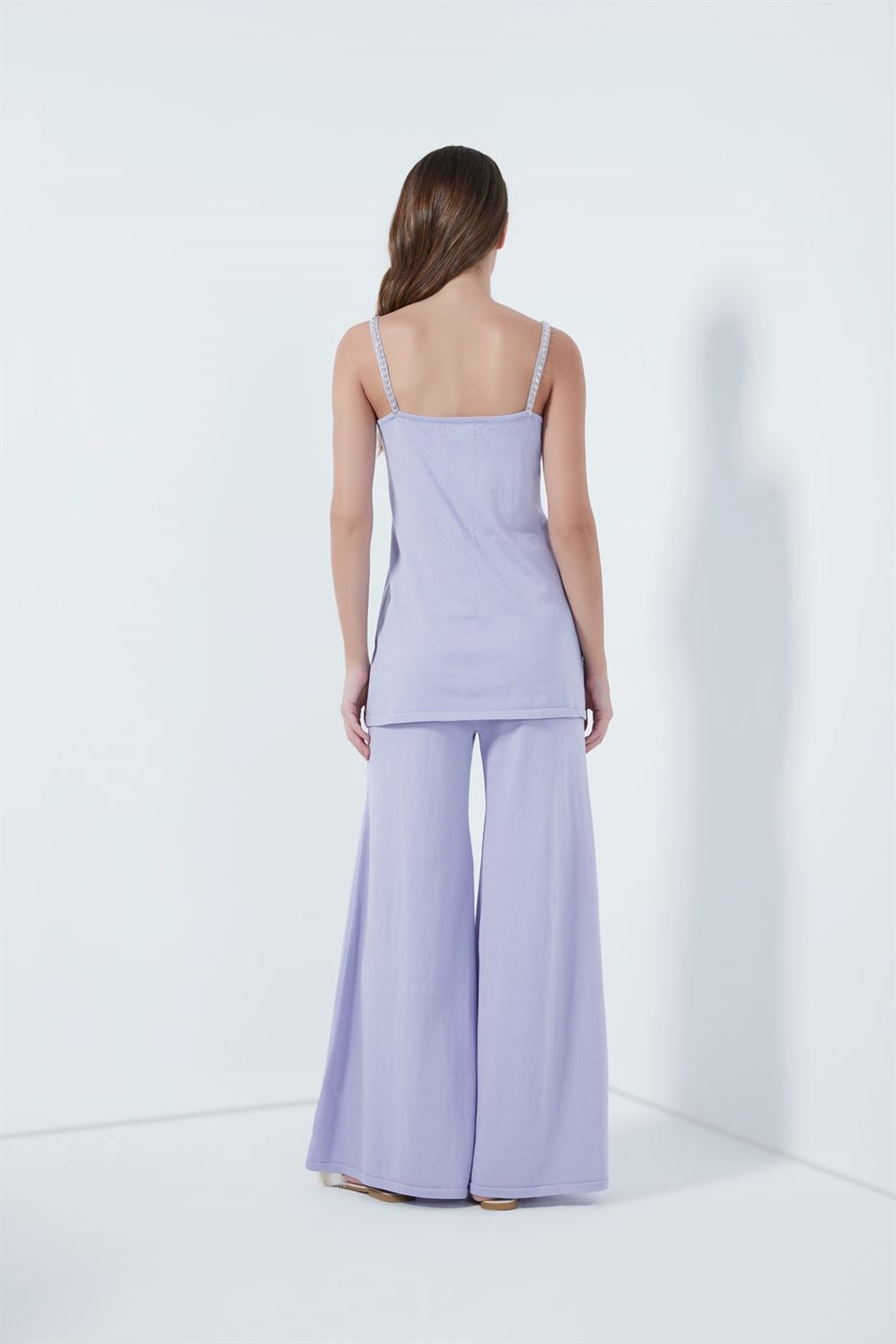Wide Leg Knit Pants - Femi9 EG