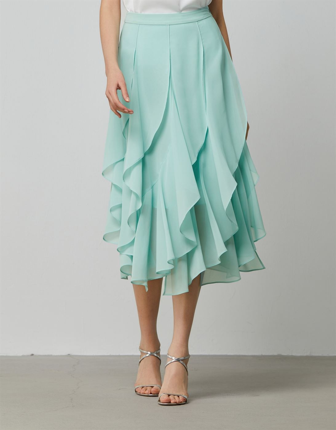 Midi Playful Hem Skirt - Femi9 EG