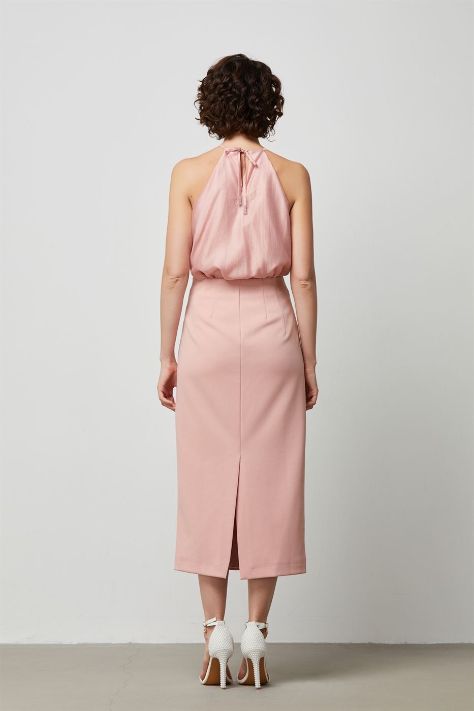 Pink Pencil Skirt - Femi9 EG