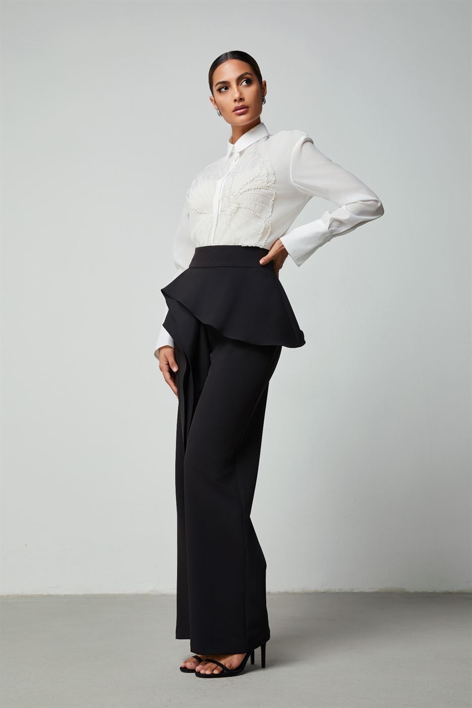 Peplum Waist Pants - Femi9 EG
