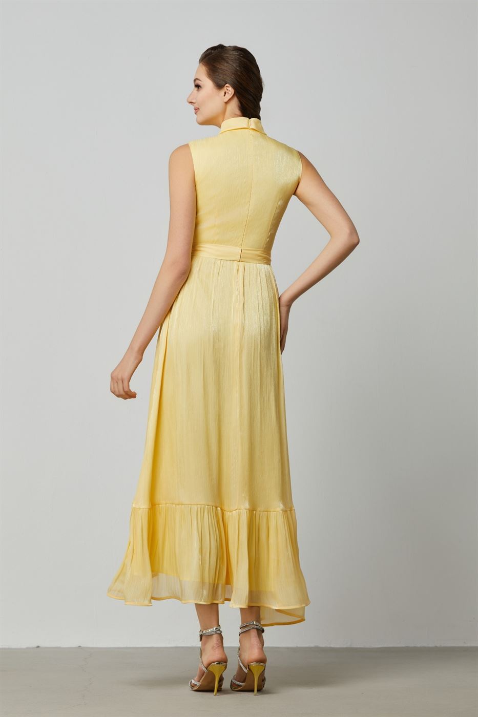 Twist Neck Detail Dress - Femi9 EG