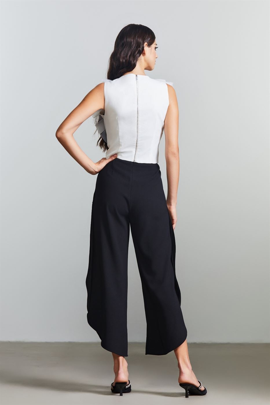 Draped Embellished Culottes - Femi9 EG
