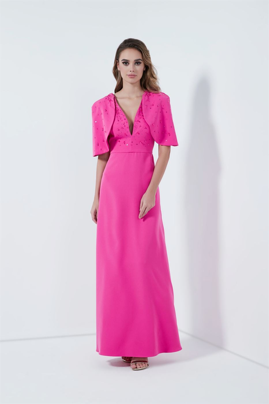 V Neckline Dress - Femi9 EG