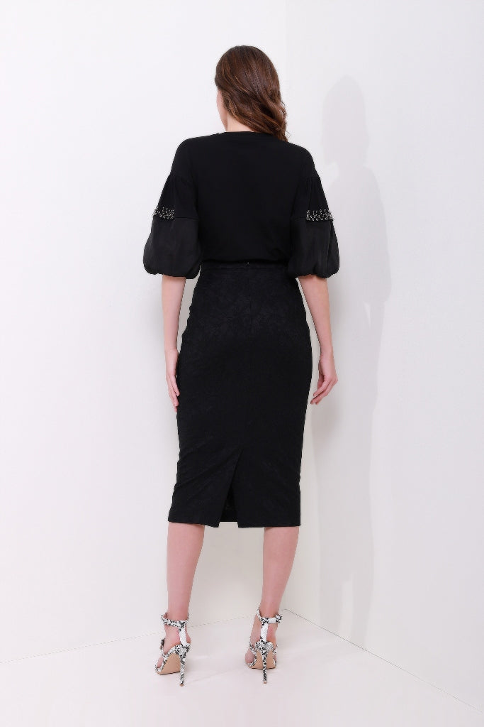 Lace Pencil Skirt - Femi9 EG
