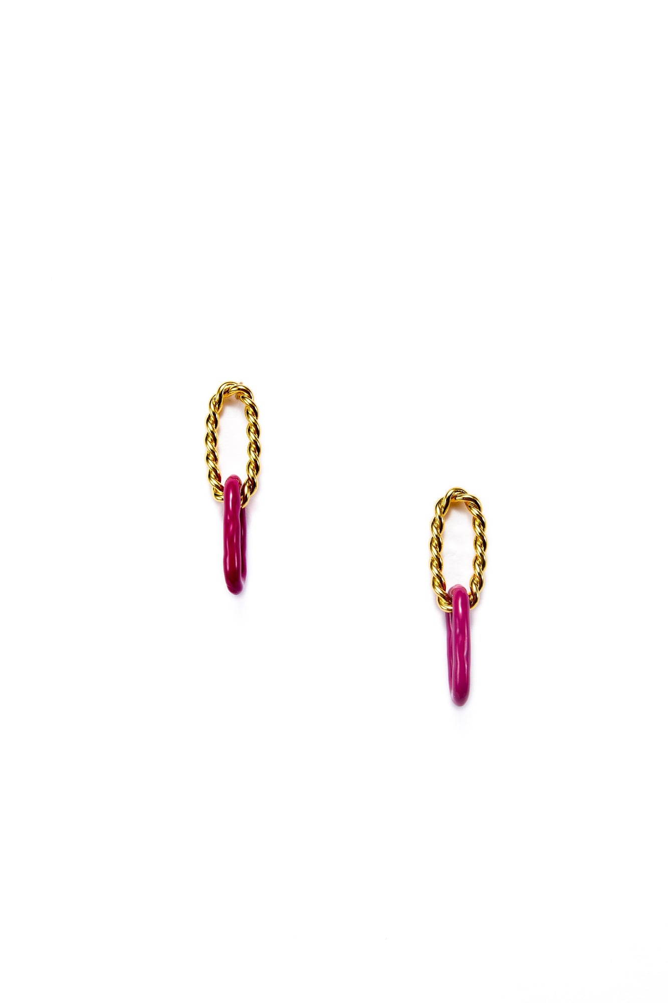 Multi Tone Double Drop Earrings - Femi9 EG