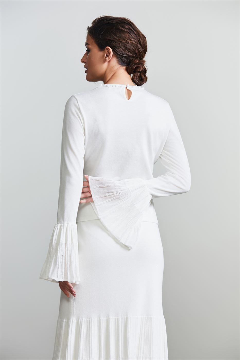 Ruffled Cuffs Top - Femi9 EG