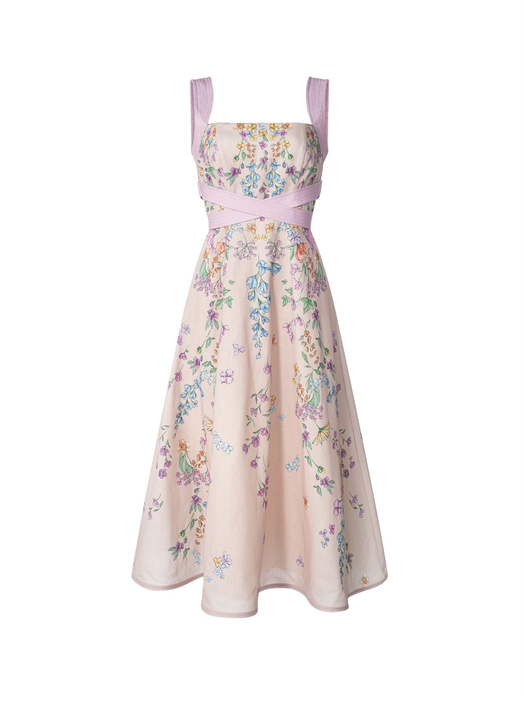 Flared Elegance Printed Dress - Femi9 EG