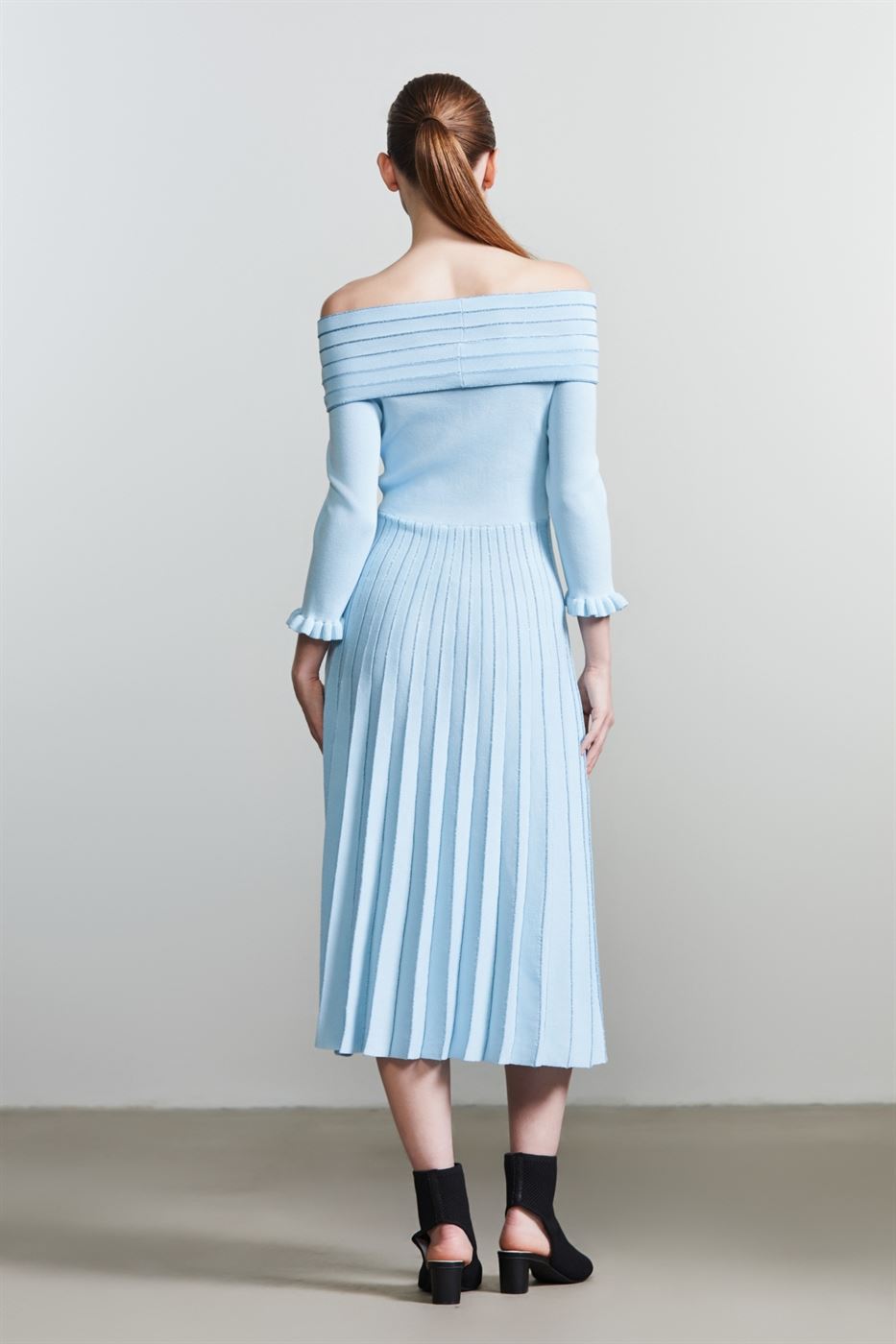 Pleats Knit Dress - Femi9 EG