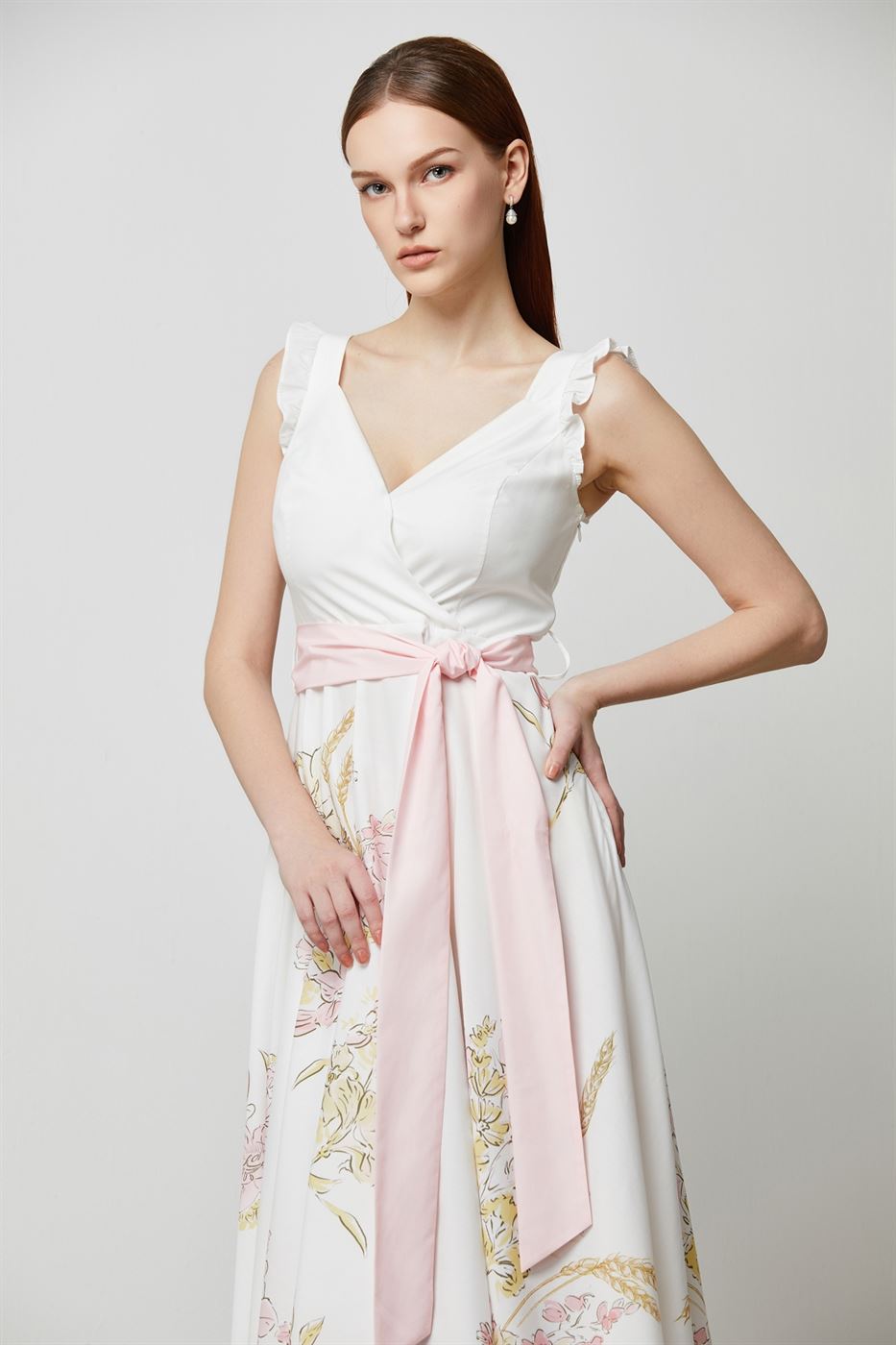 Ruffle Straps Dress - Femi9 EG
