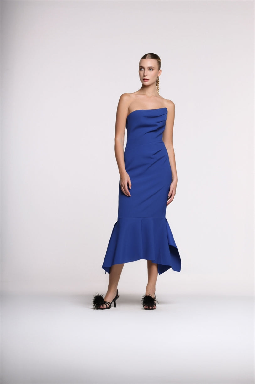 Strapless Midi Dress - Femi9 EG