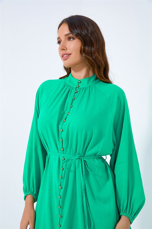 Buttoned Shirt Dress - Femi9 EG