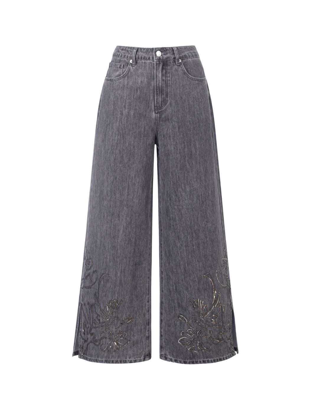 Sequin Embellishments Jeans - Femi9 EG