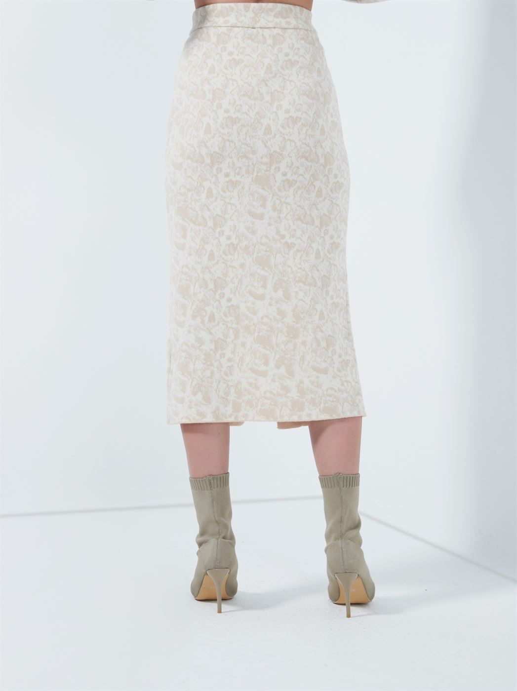 Jacquard Pencil Skirt - Femi9 EG