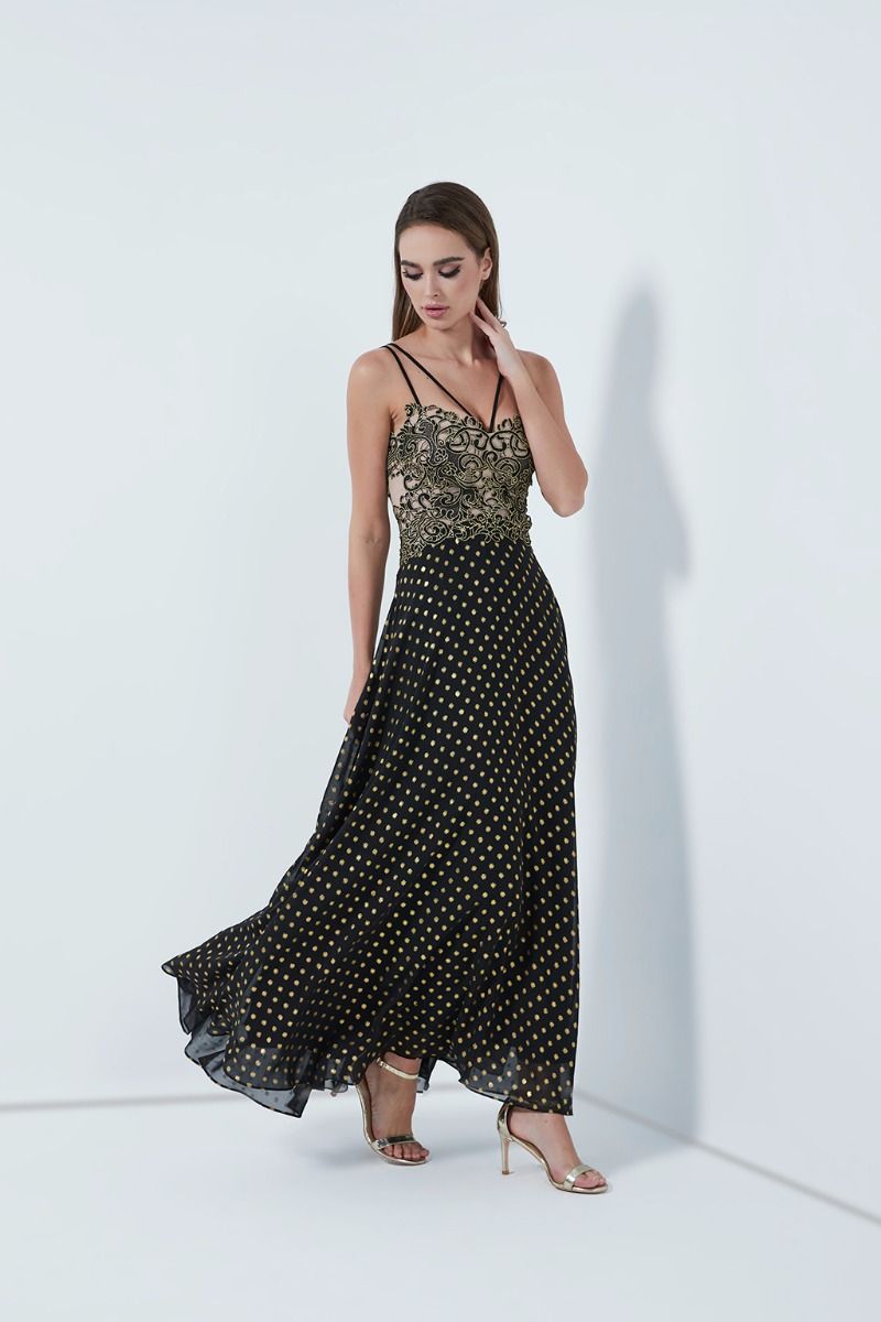 Dress Black - Gold - Femi9 EG