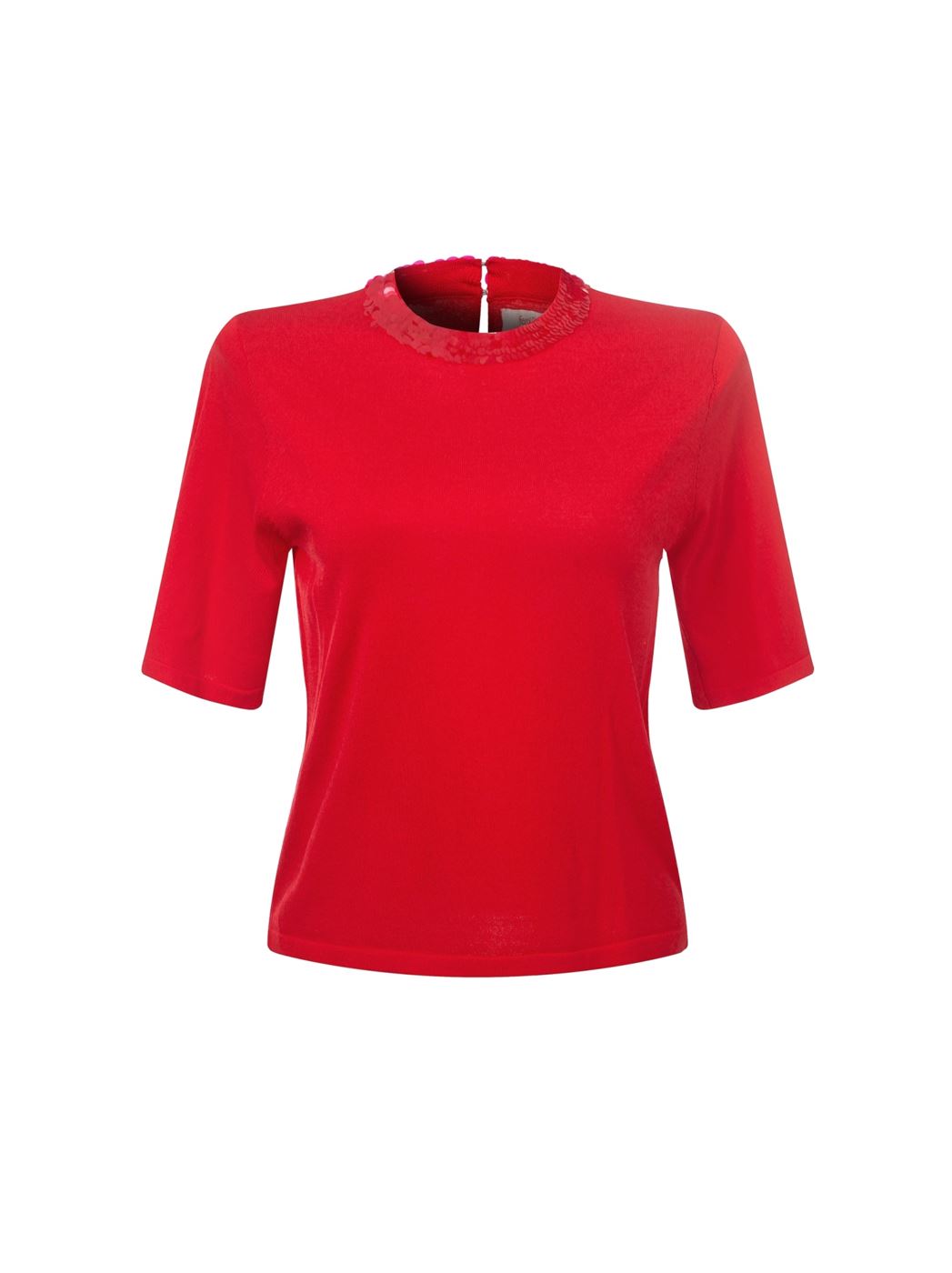 Sequin Embellished Knit Pullover - Femi9 EG