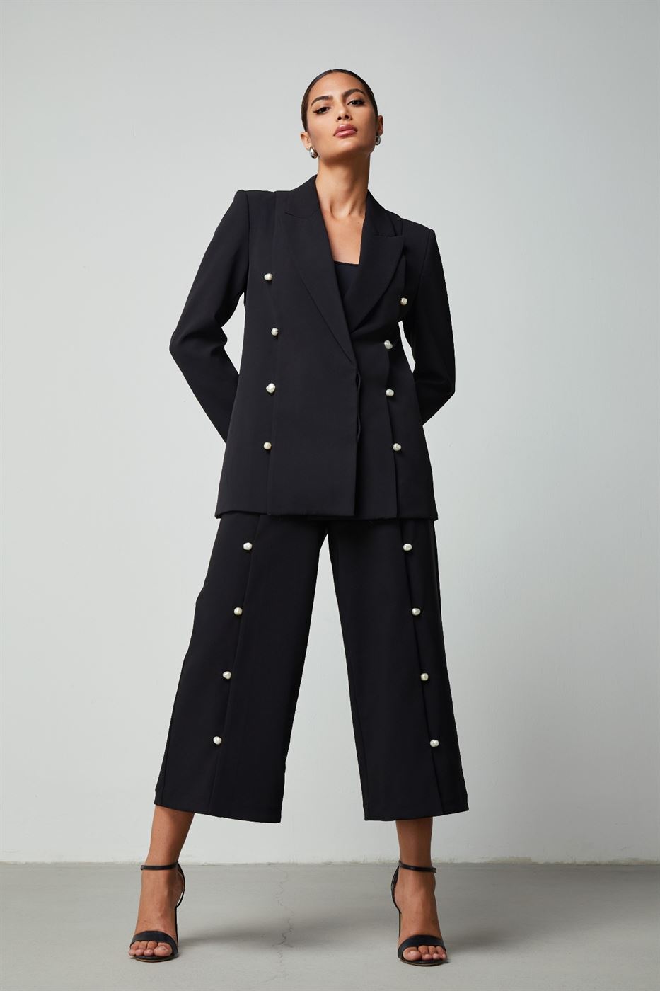 Pearl Embellishment Jacket - Femi9 EG